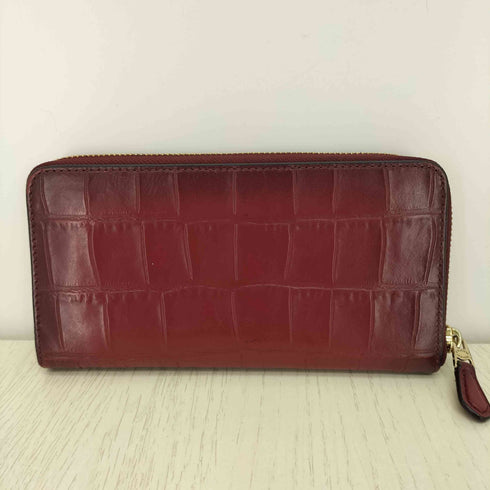 コーチ COACH クロコ エンボス アコーディオンジップウォレット レディース
