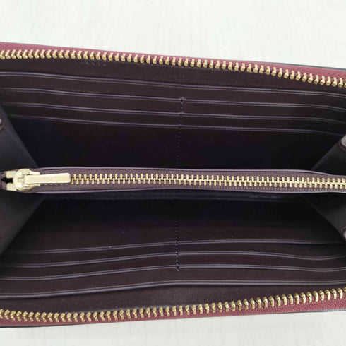 コーチ COACH クロコ エンボス アコーディオンジップウォレット レディース