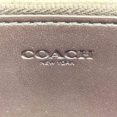 コーチ COACH クロコ エンボス アコーディオンジップウォレット レディース