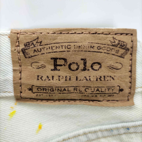 ポロラルフローレン POLO RALPH LAUREN ペイント 加工 カスタム 5ポケット ボーイフレンド デニム パンツ メンズ 25