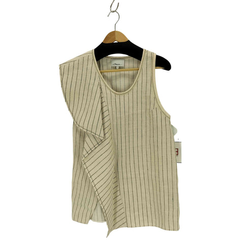 スリーワンフィリップリム 3.1 phillip lim アシンメトリーストライプノースリーブカットソー レディース JPN:4