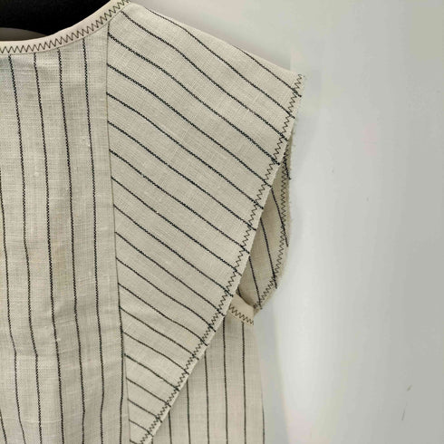 スリーワンフィリップリム 3.1 phillip lim アシンメトリーストライプノースリーブカットソー レディース JPN:4