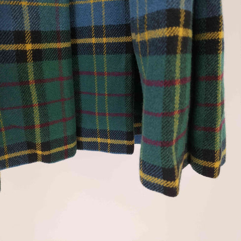 ラルフローレン RALPH LAUREN 金釦 プリーツチェックスカート レディース 150