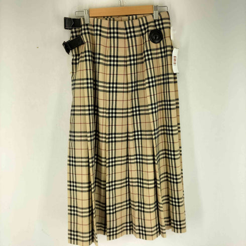 バーバリーロンドン BURBERRY LONDON ノバチェック ロング巻きスカート レディース 40