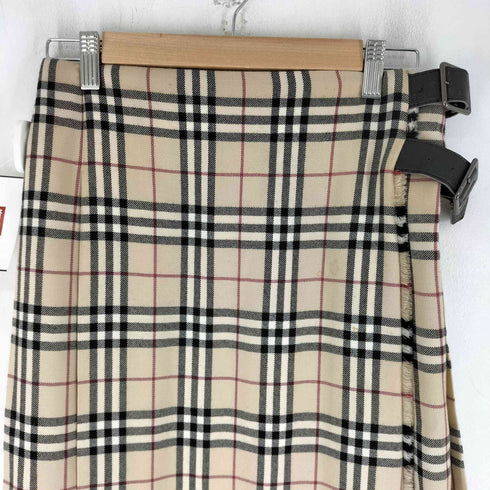 バーバリーロンドン BURBERRY LONDON ノバチェック ロング巻きスカート レディース 40
