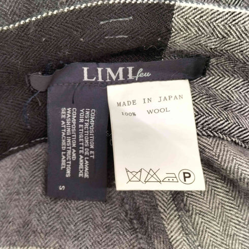 リミフゥ LIMI feu ブロックチェックウールワイドパンツ レディース JPN:S