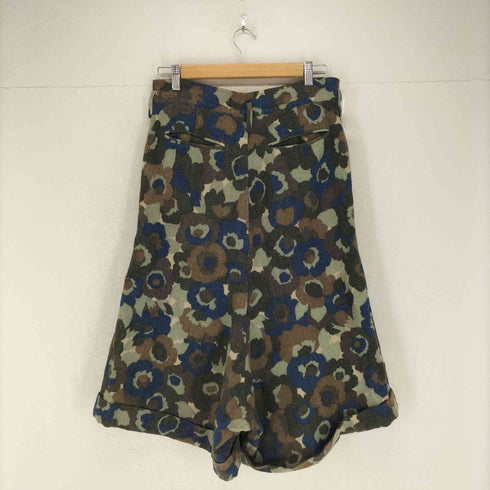 ワイズ Ys ウール ナイロン ボタニカル柄クロップドパンツ レディース 3
