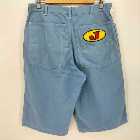 バック ポケット 刺繍 ジョーツ 丈 クロップド パンツ メンズ