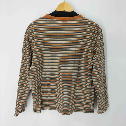 チャップスラルフローレン CHAPS RALPH LAUREN ワンポイント刺繍 ボーダー柄 クルーネック メンズ JPN:L