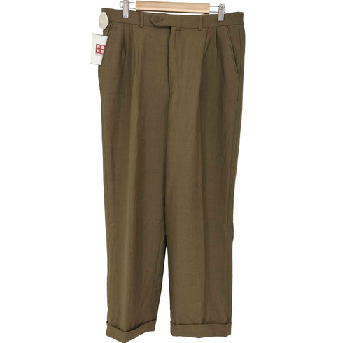 IDEALジップ 2タック ワイドスラックス メンズ