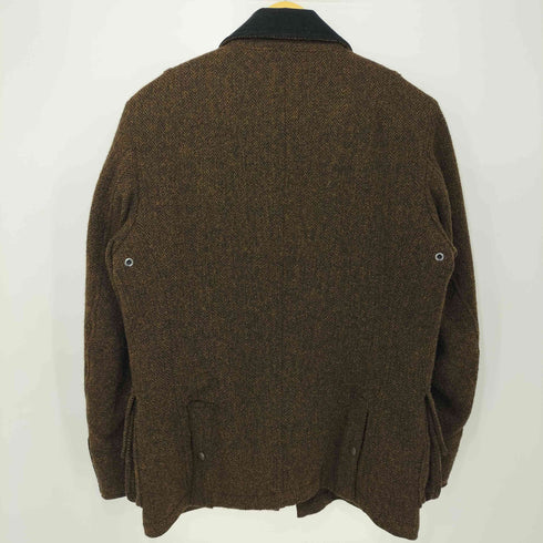 SIMON CARTER 襟コーデュロイ ウール ツイード フィールドコート メンズ JPN:S