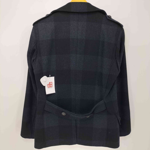 ピーエスポールスミス PS Paul Smith チェック ラムウール シングル ピーコート メンズ import:M