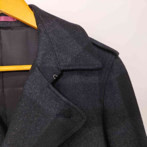 ピーエスポールスミス PS Paul Smith チェック ラムウール シングル ピーコート メンズ import:M