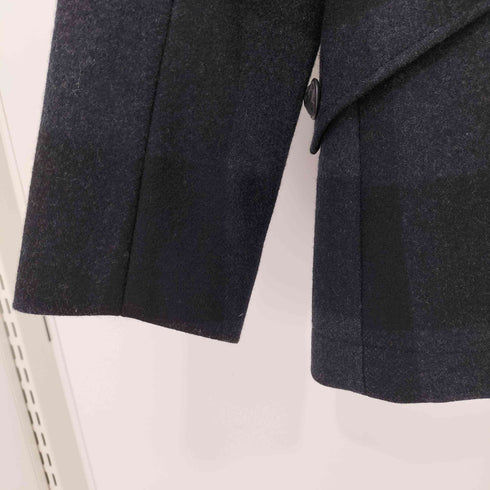 ピーエスポールスミス PS Paul Smith チェック ラムウール シングル ピーコート メンズ import:M