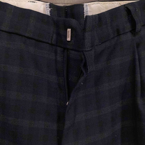 2タック ウールスラックス 涙YKK メンズ