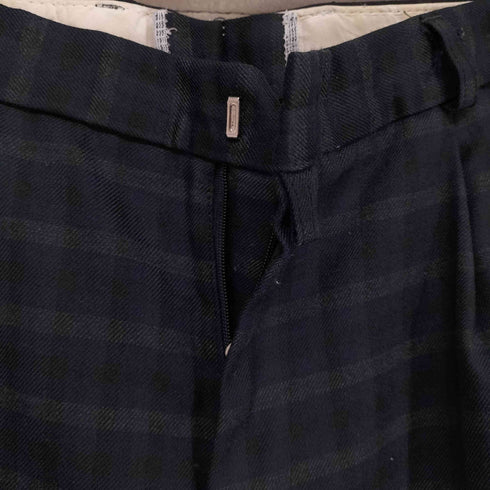 2タック ウールスラックス 涙YKK メンズ