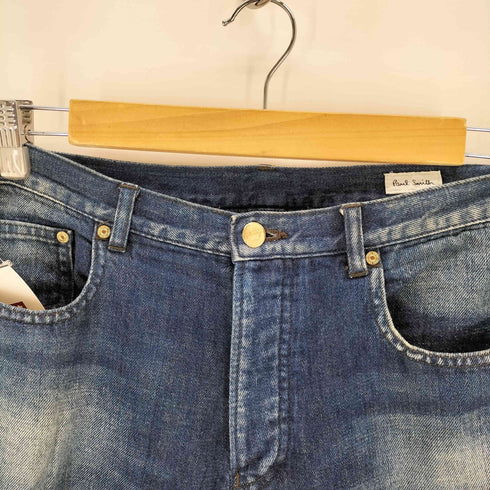 ポールスミス Paul Smith ボタンフライ クロップドインディゴデニム メンズ JPN:L
