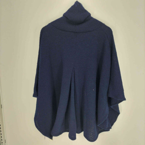 スカラー ScoLar フリンジ 刺繍デザイン ポンチョ レディース JPN:M