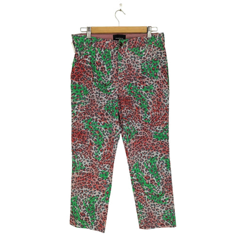 ダイエットブッチャースリムスキン DIET BUTCHER SLIM SKIN レオパード柄 タックスラックスパンツ メンズ 2