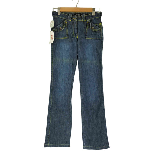 アルマーニジーンズ ARMANI JEANS ステッチ ストレートデニムパンツ レディース 36
