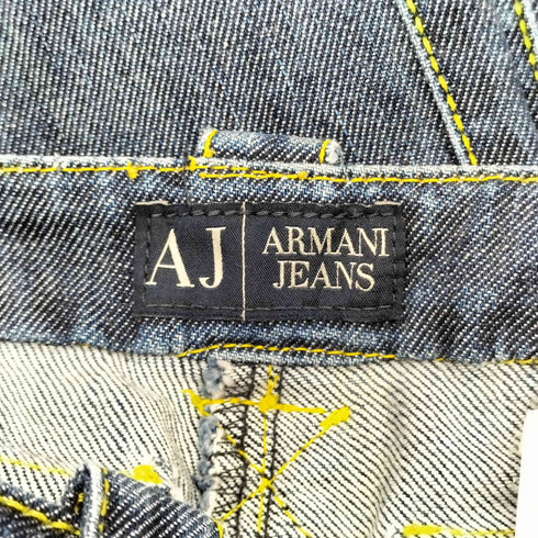 アルマーニジーンズ ARMANI JEANS ステッチ ストレートデニムパンツ レディース 36