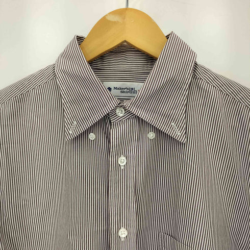 メーカーズシャツカマクラ Makers Shirt 鎌倉 ストライプ柄 ボタンダウン 長袖シャツ メンズ 41/83