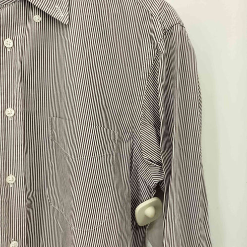 メーカーズシャツカマクラ Makers Shirt 鎌倉 ストライプ柄 ボタンダウン 長袖シャツ メンズ 41/83