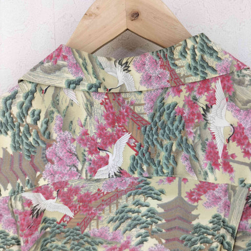 oniwa soto 和柄 レーヨン アロハシャツ メンズ JPN:L