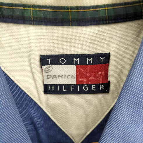 トミーヒルフィガー TOMMY HILFIGER エンブレム刺繍 ボタンダウン シャツ メンズ 16