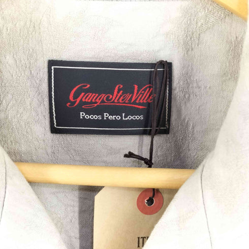 ギャングスタビル GANGSTERVILLE L/S GUAYABERA SHIRTS メンズ import:M