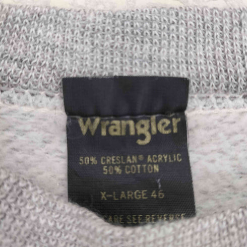 ラングラー Wrangler USA製 アクリルコットン 裏起毛 ラグランスウェット メンズ import:XL