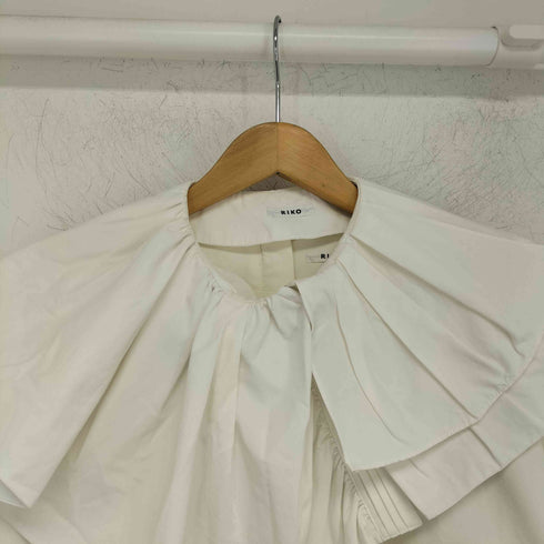 RIKO Big collar blouse ビッグカラーブラウス レディース FREE