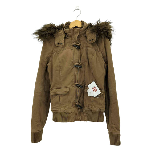 アバクロンビーアンドフィッチ Abercrombie & Fitch フロントジップ トグルボタン デタッチャブルファージャケット y2k レディース