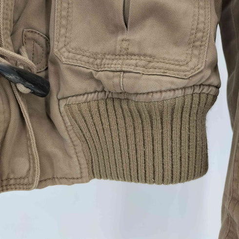 アバクロンビーアンドフィッチ Abercrombie & Fitch フロントジップ トグルボタン デタッチャブルファージャケット y2k レディース