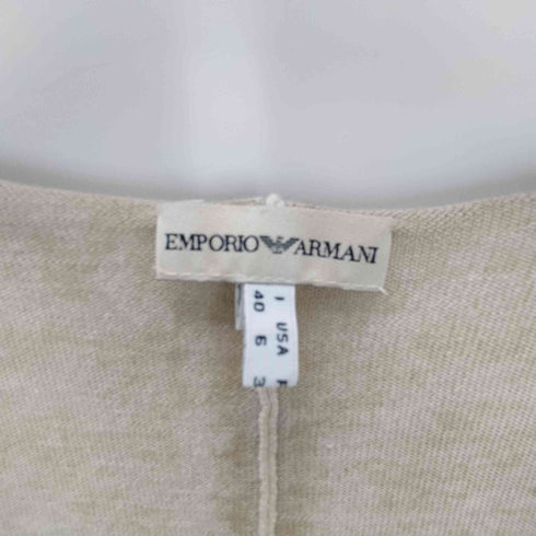 エンポリオアルマーニ EMPORIO ARMANI シルク混 カシミヤ ロングカーディガン レディース 40