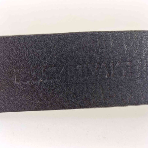 イッセイミヤケ ISSEY MIYAKE シボ革 レザーベルト レディース M