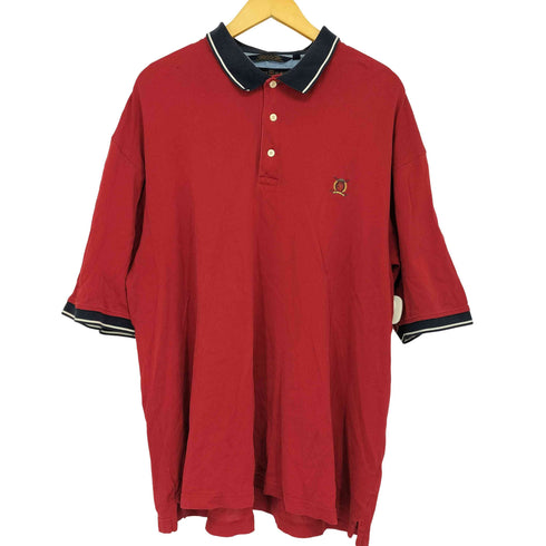 トミーヒルフィガーゴルフ TOMMY HILFIGER GOLF エンブレム刺繍 ポロシャツ メンズ JPN:XL