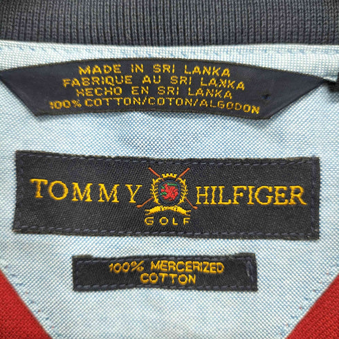 トミーヒルフィガーゴルフ TOMMY HILFIGER GOLF エンブレム刺繍 ポロシャツ メンズ JPN:XL