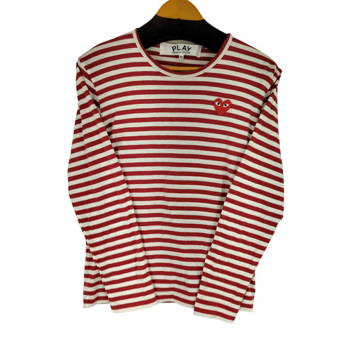 プレイコムデギャルソン PLAY COMME des GARCONS Border Long Sleeve T-Shirt レディース JPN:XS