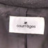 クレージュ courreges フリル ウールコート レディース