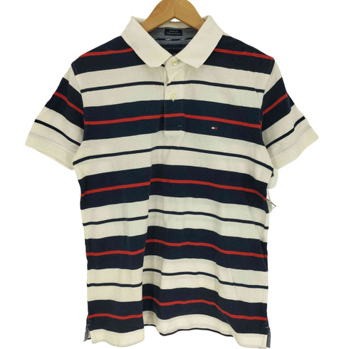 トミーヒルフィガー TOMMY HILFIGER Custom Fit 刺繍ロゴ ポロシャツ メンズ import:L