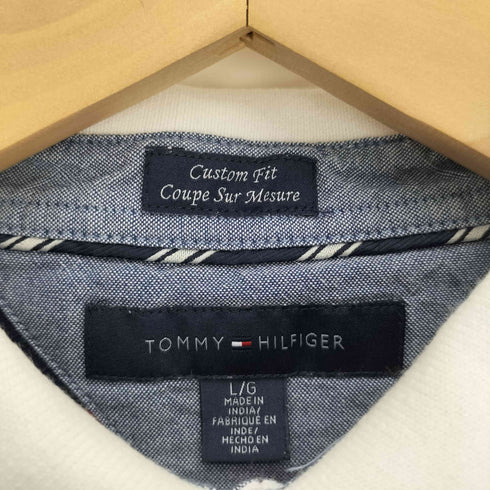 トミーヒルフィガー TOMMY HILFIGER Custom Fit 刺繍ロゴ ポロシャツ メンズ import:L