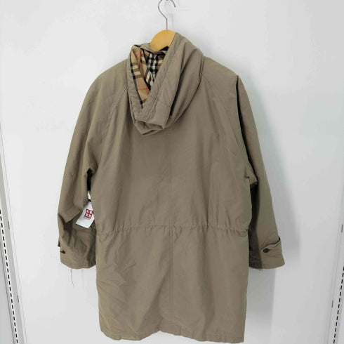 バーバリーズ BURBERRYS ノヴァチェックダウンライナー付きフーデッドコート メンズ JPN:L