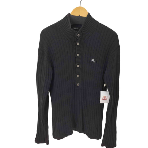バーバリーブラックレーベル BURBERRY BLACK LABEL ハーフボタン ハイネックニット メンズ JPN:3