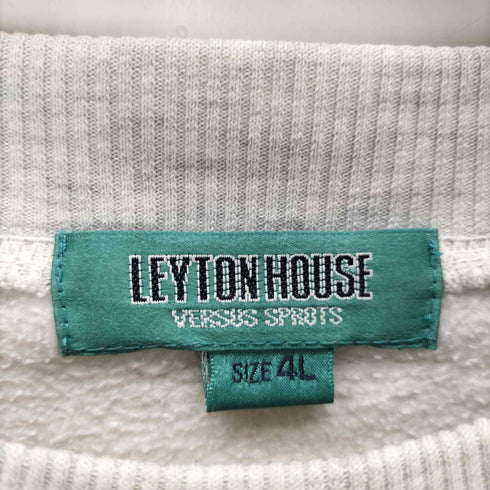 LEYTON HOUSE 90S 国旗 刺繍 ヘビーウェイト スウェット トレーナー ビックサイズ メンズ 4L