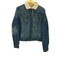 オールドネイビー OLD NAVY 00S 裏地 ボア フリース デニム トラッカー ジャケット 短丈 Y2K メンズ import:L