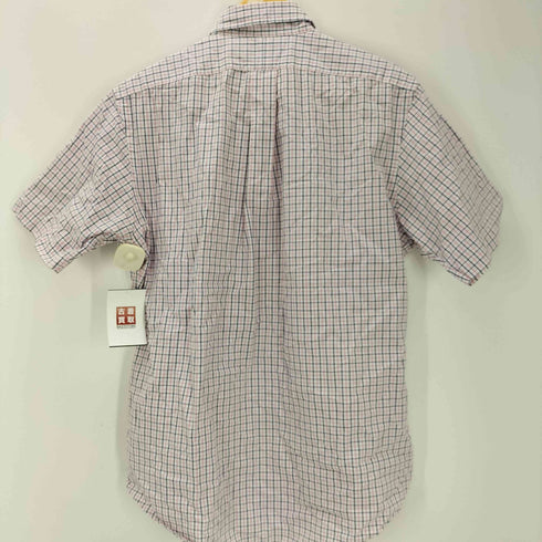 ラルフローレン RALPH LAUREN 90S CLASSIC FIT ポニー刺繍 S/S チェック ボタンダウン シャツ ビックサイズ メンズ import:M