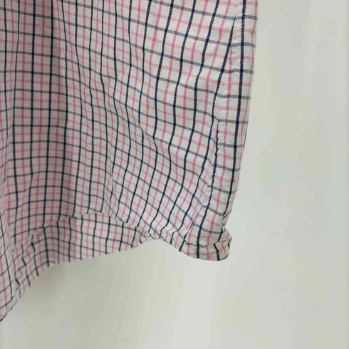 ラルフローレン RALPH LAUREN 90S CLASSIC FIT ポニー刺繍 S/S チェック ボタンダウン シャツ ビックサイズ メンズ import:M