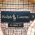 ラルフローレン RALPH LAUREN 90S CLASSIC FIT ポニー刺繍 S/S チェック ボタンダウン シャツ ビックサイズ メンズ import:M