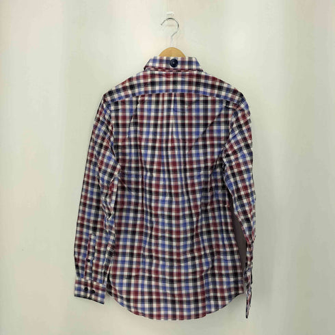 ギャップ Gap Slim Fit マドラスチェック レギュラーカラー長袖シャツ メンズ S